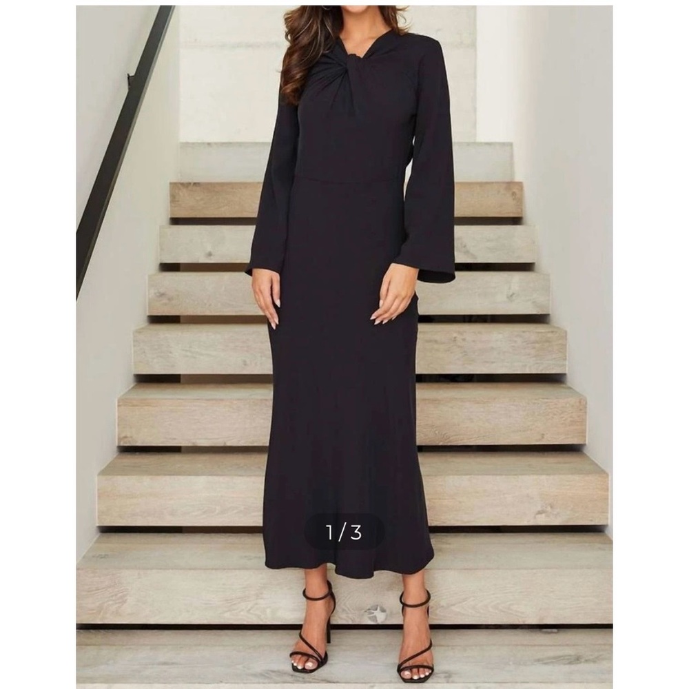 🍸Milio-Milano Twist Front Open Back Gown | NWT | S, M, L🍸